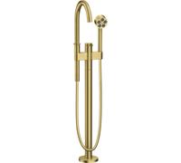 hansgrohe AXOR One Mitigeur monocommandé pour bain au sol, saillie 220mm, 48440950, Couleur: laiton brossé