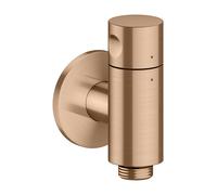 hansgrohe AXOR One raccord mural Stop avec robinet d'arrêt, 48781310, Couleur: Or rouge brossé