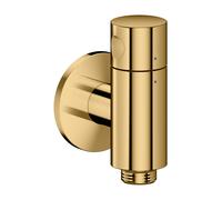 hansgrohe AXOR One raccord mural Stop avec robinet d'arrêt, 48781990, Couleur: Optique en or poli
