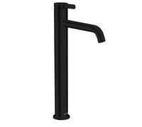 hansgrohe AXOR One robinetterie de lavabo 260 avec manette et vidage, saillie 180mm, 48002670, Couleur: noir mat