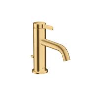 hansgrohe AXOR One robinetterie de lavabo 70 avec manette et vidage à tirette, saillie 130mm, 48000250, Couleur: Optique or brossé