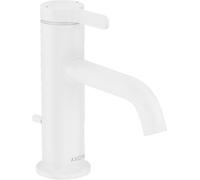 hansgrohe AXOR One robinetterie de lavabo 70 avec manette et vidage à tirette, saillie 130mm, 48000700, Couleur: Blanc Mat