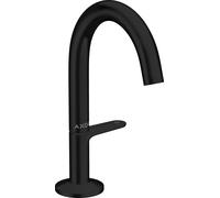 hansgrohe AXOR One robinetterie de lavabo Select 140 avec vidage PUSH-Open, saillie 122mm, 48010670, Couleur: noir mat