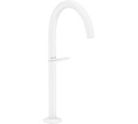 hansgrohe AXOR One robinetterie de lavabo Select 260 pour vasques avec vidage Push-Open, saillie 165mm, 48030700, Couleur: Blanc Mat