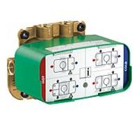 Hansgrohe AXOR – Corps encastré AXOR One 45710180 – 2 entrées / 4 sorties pour module thermostatique