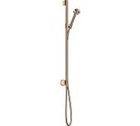 hansgrohe Axor One set de douche 48791300 avec raccordement mural, 75mm, 1jet, or rouge poli
