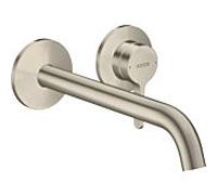 hansgrohe Axor One set de finition 48120820 raccord à encastrer, avec poignée à levier et bec 220mm, nickel brossé
