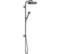 hansgrohe Axor One set de finition 48790330 tube de douche à encastrer, avec douchette, 280mm, 1jet, chrome noir poli