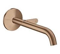 hansgrohe Axor One set de montage final 48112310 mitigeur lavabo encastré , avec bec 220mm, or rouge brossé