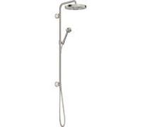 hansgrohe Axor One set de montage final 48790800 tube de douche à encastrer, avec douchette à main, 280mm, 1jet, aspect inox