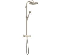 hansgrohe AXOR One Showerpipe avec thermostat et douche de tête 280 1jet, 48794820, Couleur: Nickel brossé