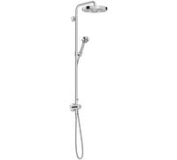 hansgrohe AXOR One Showerpipe avec thermostat et douche de tête 280 1jet encastrée, 48796000, Couleur: chrome