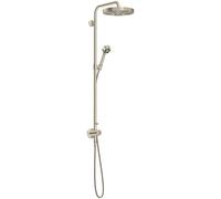 hansgrohe AXOR One Showerpipe avec thermostat et douche de tête 280 1jet encastrée, 48796820, Couleur: Nickel brossé