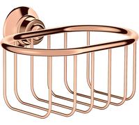 hansgrohe AXOR Panier à savon Montreux, 42065300, Couleur: Rouge poli or