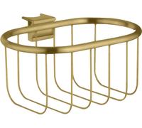 hansgrohe AXOR Panier à savon Montreux, pour tige murale Unica, 42066250, Couleur: Optique or brossé