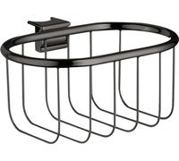 hansgrohe AXOR Panier à savon Montreux, pour tige murale Unica, 42066330, Couleur: Chrome noir poli