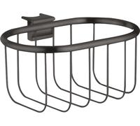hansgrohe AXOR Panier à savon Montreux, pour tige murale Unica, 42066340, Couleur: Chrome noir brossé