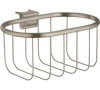 hansgrohe AXOR Panier à savon Montreux, pour tige murale Unica, 42066820, Couleur: Nickel brossé