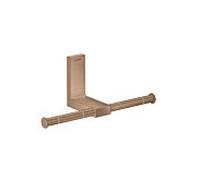 hansgrohe AXOR UNIVERSAL Rectangular support papier toilette, métal, double, 42657310