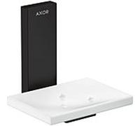 Hansgrohe Porte-savon AXOR Universal rectangulaire métal tablette en verre noir mat montage mural