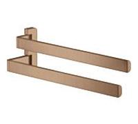 hansgrohe Axor porte-serviettes 42821310 409 mm, 2 bras, pivotante , or rouge brossé