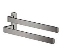 hansgrohe Axor porte-serviettes 42821330 409mm, 2 bras, pivotante , chrome noir poli
