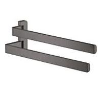 hansgrohe Axor porte-serviettes 42821340 409mm, 2 bras, pivotante , chrome noir brossé