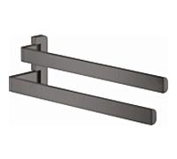 hansgrohe Axor porte-serviettes 42821340 409mm, 2 bras, pivotante , chrome noir brossé