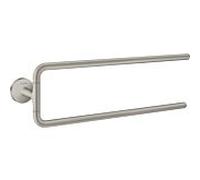hansgrohe Axor porte-serviettes 42822800 490 mm, à deux bras, pivotante , montage mural, optique en acier inoxydable