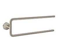 Hansgrohe AXOR Porte‑serviettes UNIVERSAL Circular à deux bras 42822820 Nickel brossé