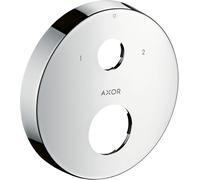 hansgrohe AXOR rosace de rallonge, ronde, 2 trous, 0-1-2, 14962990, Couleur: Optique en or poli