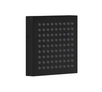 Axor ShowerComposition douche à effet de pluie 11x11 cm carrée noir 12596670