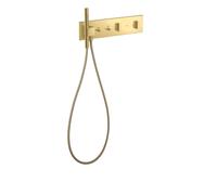 hansgrohe AXOR ShowerComposition module thermostatique Select, 2 consommateurs, 470/110, 12571950, Couleur: laiton brossé