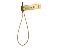 hansgrohe AXOR ShowerComposition module thermostatique Select, 3 consommateurs, 540/110, 12572990, Couleur: Optique en or poli