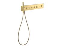 hansgrohe AXOR ShowerComposition module thermostatique Select, 4 consommateurs, 610/110, 12573950, Couleur: laiton brossé