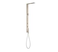 hansgrohe AXOR ShowerComposition Panneau de douche, avec thermostat, douche de tête 110/220, douchette dépaule, accessoires inclus, 12595820, Couleur: Nickel brossé
