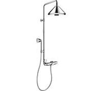 hansgrohe Axor Showerpipe 26020000 conçu par Avant, avec thermostat, douche de tête 2jet, chromé