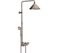 hansgrohe Axor Showerpipe 26020820 avec thermostat, douche de tête 240 2jet, nickel brossé