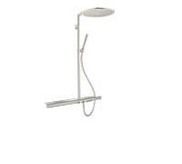 hansgrohe Axor Showerpipe 27984800 avec thermostat 800, douche de tête 350 1jet, optique inox
