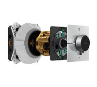 hansgrohe AXOR ShowerSelect ID thermostat, encastré, carré, 2 consommateurs, 36752000, Couleur: chrome