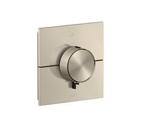 hansgrohe AXOR ShowerSelect ID thermostat, encastré, carré, 2 consommateurs, combinaison de sécurité intégrée, 36753820, Couleur: Nickel brossé