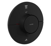 hansgrohe AXOR ShowerSelect ID thermostat, encastré, rond, 2 consommateurs, 36750670, Couleur: noir mat