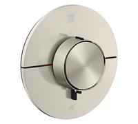 hansgrohe AXOR ShowerSelect ID thermostat, encastré, rond, 2 consommateurs, 36750800, Couleur: aspect inox