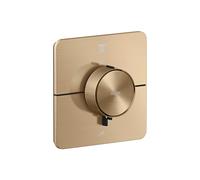 hansgrohe AXOR ShowerSelect ID thermostat, encastré, softsquare, 2 consommateurs, 36754140, Couleur: Bronze brossé