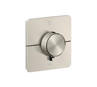 hansgrohe AXOR ShowerSelect ID thermostat, encastré, softsquare, 2 consommateurs, 36754800, Couleur: aspect inox