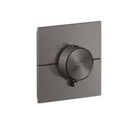 hansgrohe AXOR ShowerSelect ID thermostat, haut débit, encastré, carré, 36774340, Couleur: Chrome noir brossé