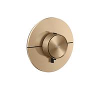 hansgrohe AXOR ShowerSelect ID thermostat, haut débit, encastré, rond, 36759140, Couleur: Bronze brossé