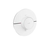 hansgrohe AXOR ShowerSelect ID thermostat, haut débit, encastré, rond, 36759700, Couleur: Blanc mat