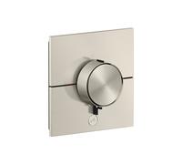 hansgrohe AXOR ShowerSelect ID thermostat, Highflow, encastré, 1 consommateur, une sortie supplémentaire, carré, 36777800, Couleur: aspect inox