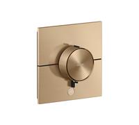 AXOR ShowerSelect ID, thermostat encastré, modèle rectangulaire, pour une sortie principale et une sortie supplémentaire, finition bronze brossé